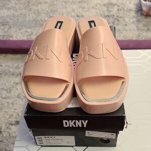 DKNY Pink Sandals Minimalist Design